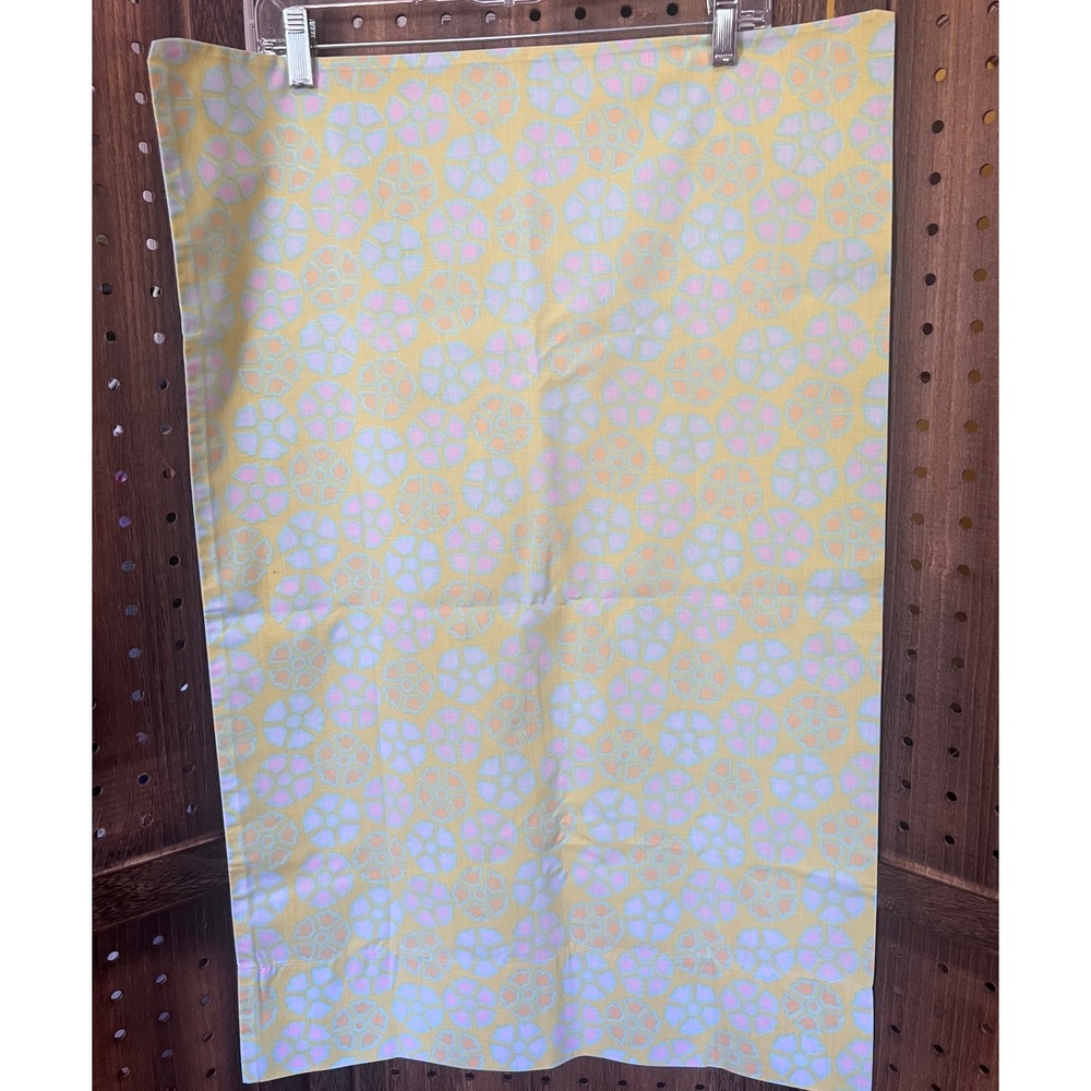 Stevens Utica No Iron PERCALE 2 Flower Print Pillowcases Vintage AS IS Fading
